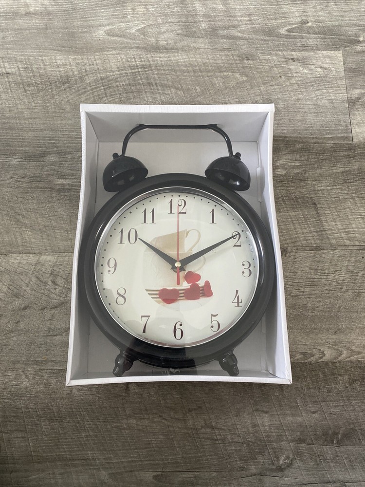 Decorative Desk Clock,Vintage Metal Design Table Clock,Desk Clock