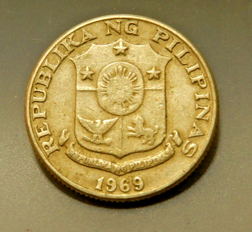 1969 Philippines 25 Sentimos Coin