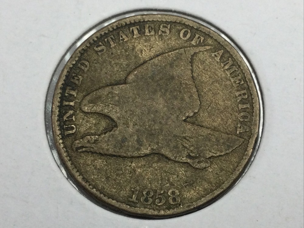 1858 small letters Flying Eagle Cent