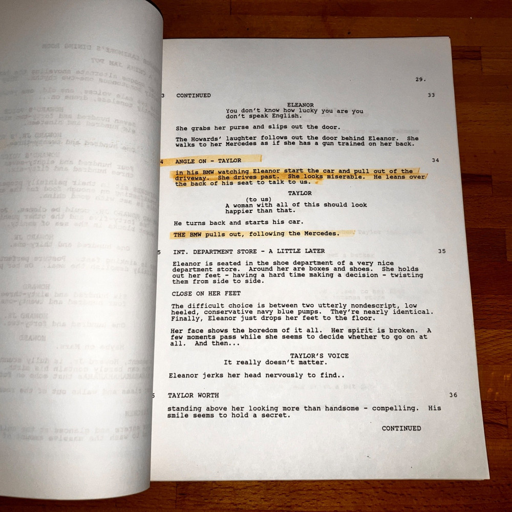 WORTH WINNING (3/1/88) Mark Harmon / Production Script w/Notes / Fox Covers +COA