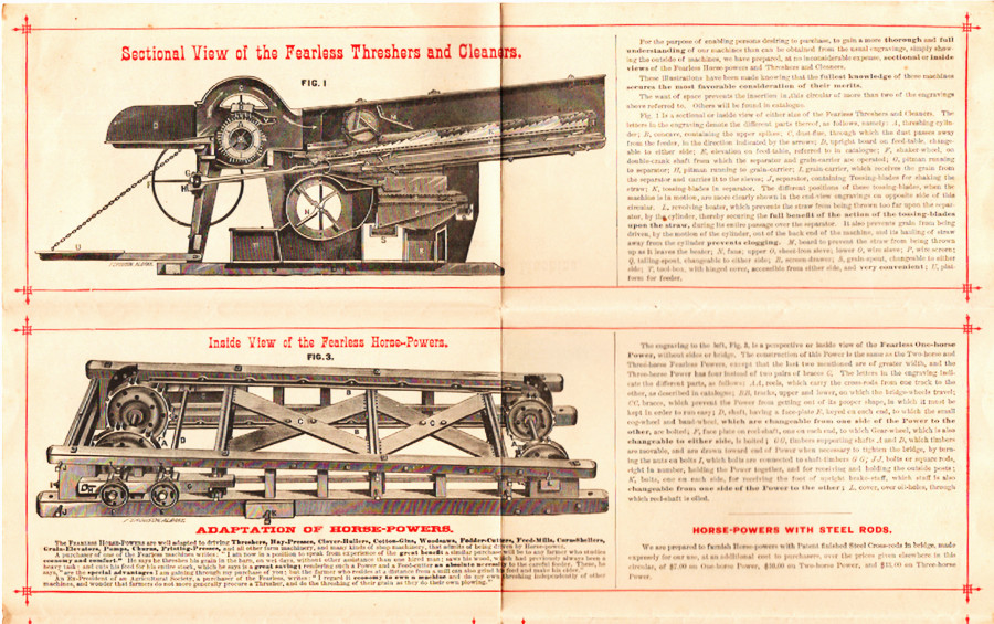 Antique Abt, 1876 Fearless Railway Threshing Machines Brochure, lots of Images