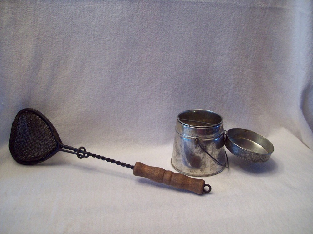 Vintage Strainer Two Sided & Tin Strainer