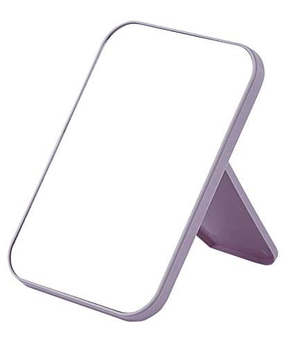Super HD Tabletop Mirror with Foldable Bracket - Hand Free/Handheld Purple