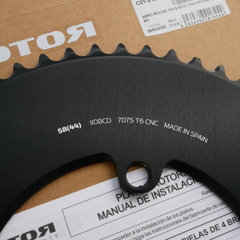 Player Issue Rotor Aero Round Ring Chainring Outer Ring BCD110 58T Compatible