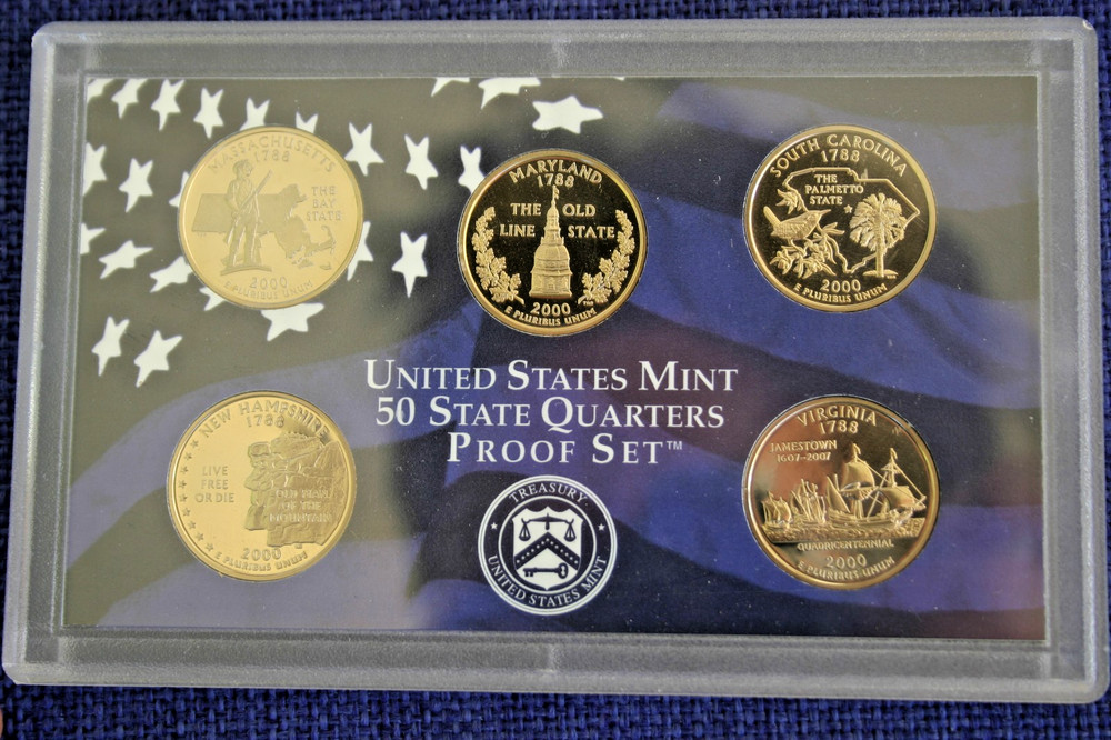 2000 S 50 STATE QUARTERS UNITED STATES MINT PROOF SET