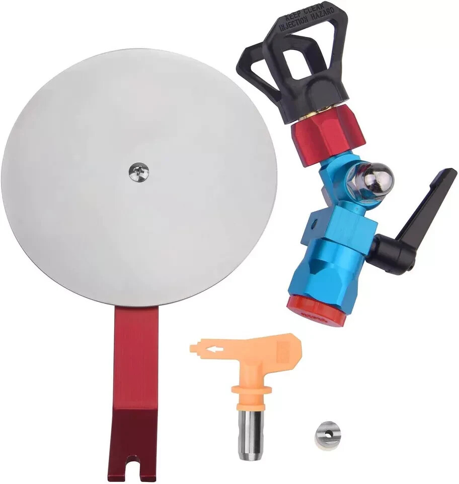 DUSICHIN Airless Paint Edger Shield Red, Silver, Blue, Black