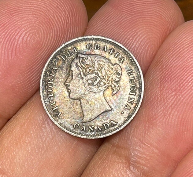 1899 Canada 5 Cents Silver Coin