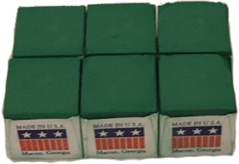 Silver Cup Billiard Chalk - 6 pack (Green)