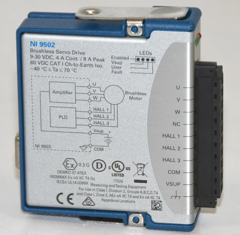 National Instruments NI 9502 cRIO Brushless Servo Motor Drive Module