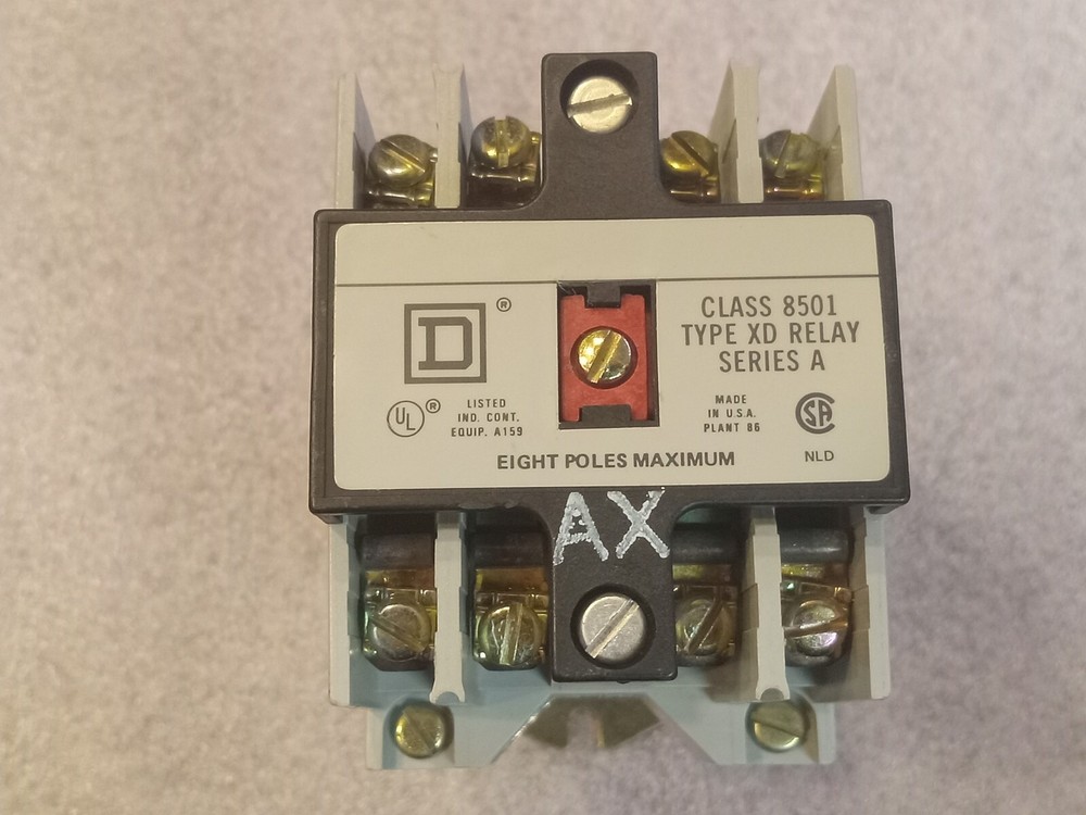 SQUARE D 8501-XDO 20 FORM AX SERIES A RELAY
