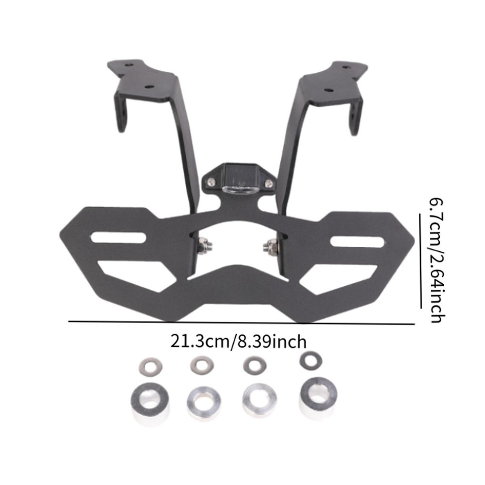 Licence Number Plate Bracket Tail Brackets Replacement with Light Sturdy Fender
