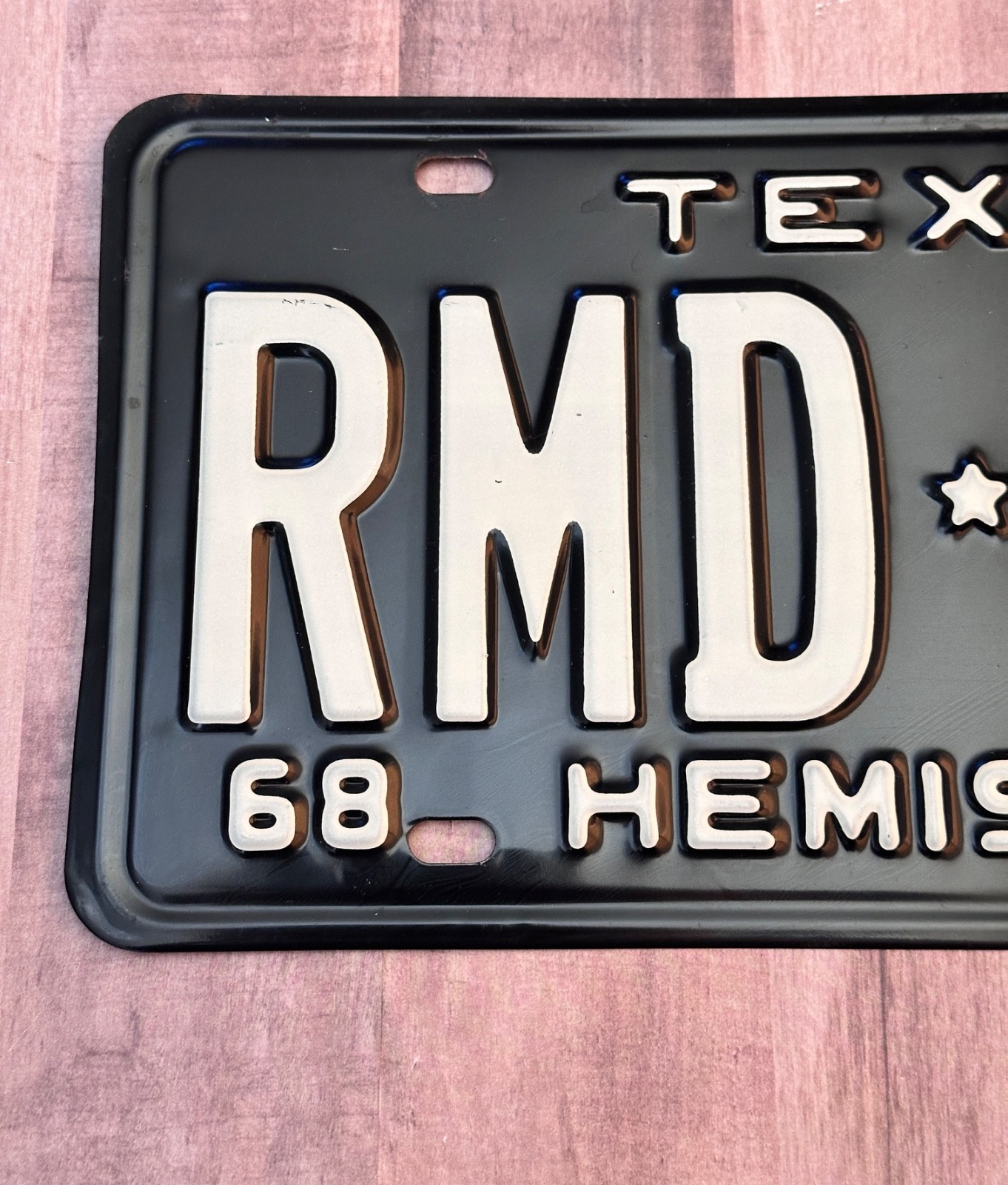 Texas 1968 Hemisfair License Plate Pair # RMD 402