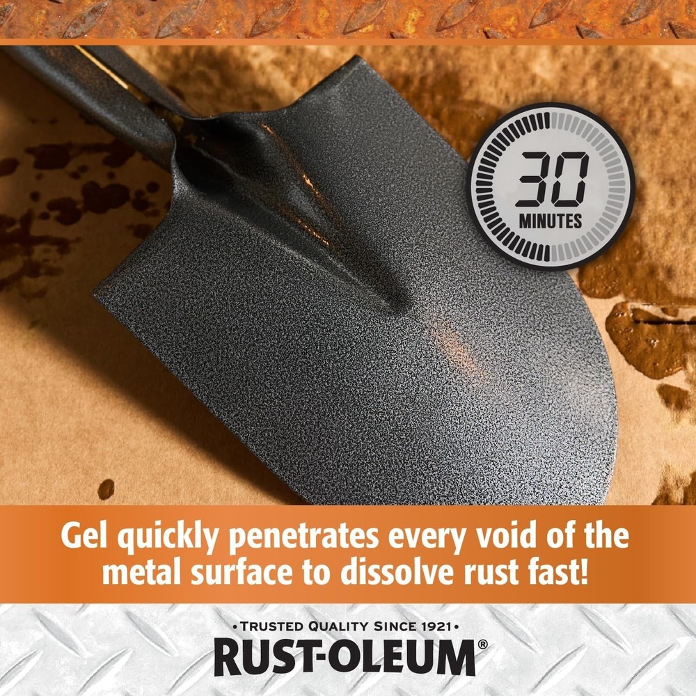 Rust-Oleum Rust Dissolver Gel Spray-300112 Powerful Formula Inhibit Rust 32Oz