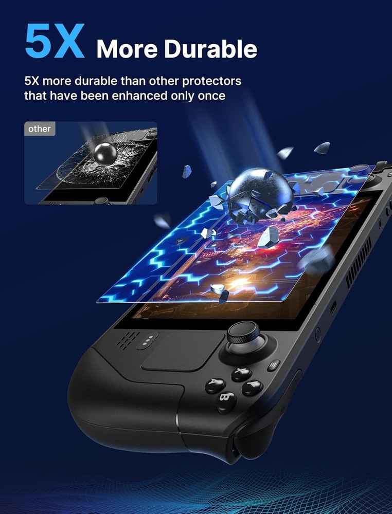 Scratch Resistant 9H Hardness Glass Protector - Easy Install for Steam Deck OLED
