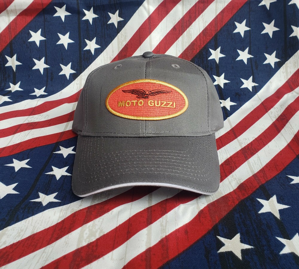 Moto Guzzi "Patch" Cap/Hat... Charcoal/White  CP85