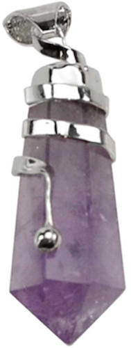 Amethyst "Positive Vibrations" Wire-Wrapped Pendant!