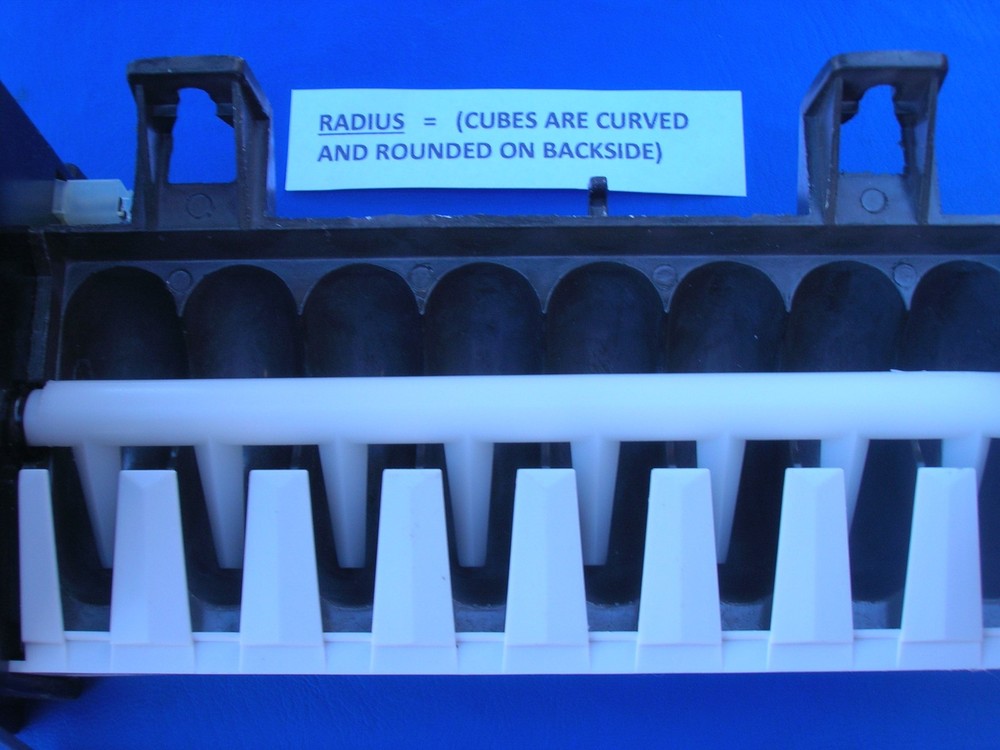 Frigidaire *M1/SA8868* RADIUS cube icemaker "RECEIVES" WH DIRECTLY into head