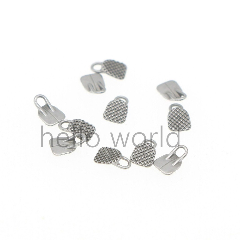 10 Bag Dental Orthodontic Monoblock Traction Hook Rectangular Base Bondable