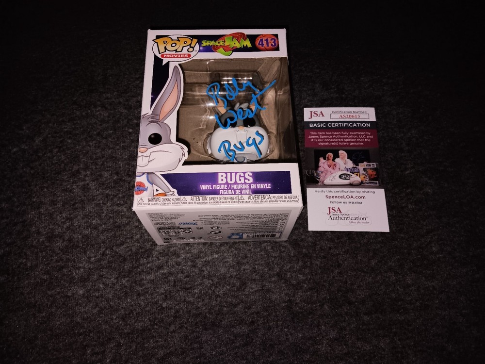 Billy West Signed Funko Jsa Bugs Bunny Space Jam