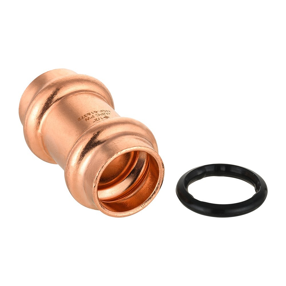 10 PCS EFIELD 1/2 " Press Fit Straight Coupling Fitting, No Lead , Pro Pack