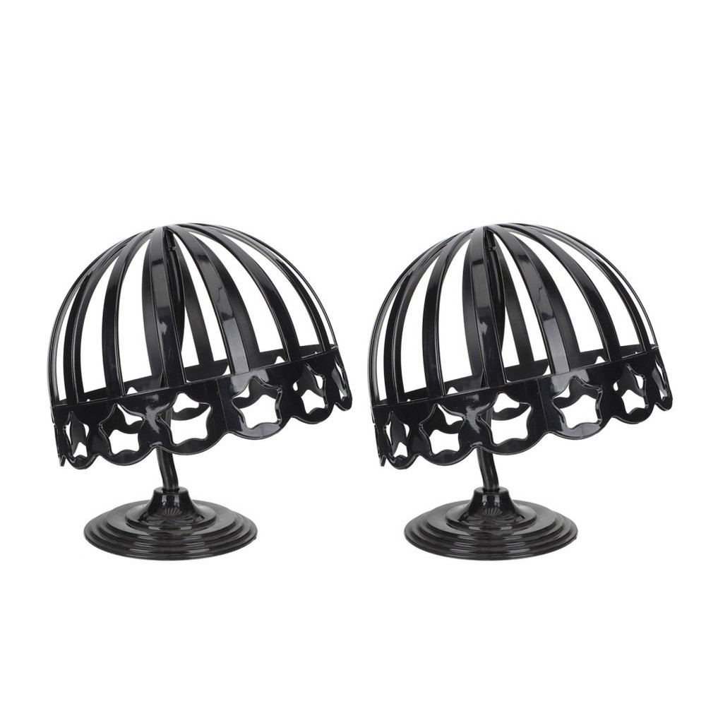 2Pcs Desktop Cap Rack Multifunctional Wig Show Display Support Organizer