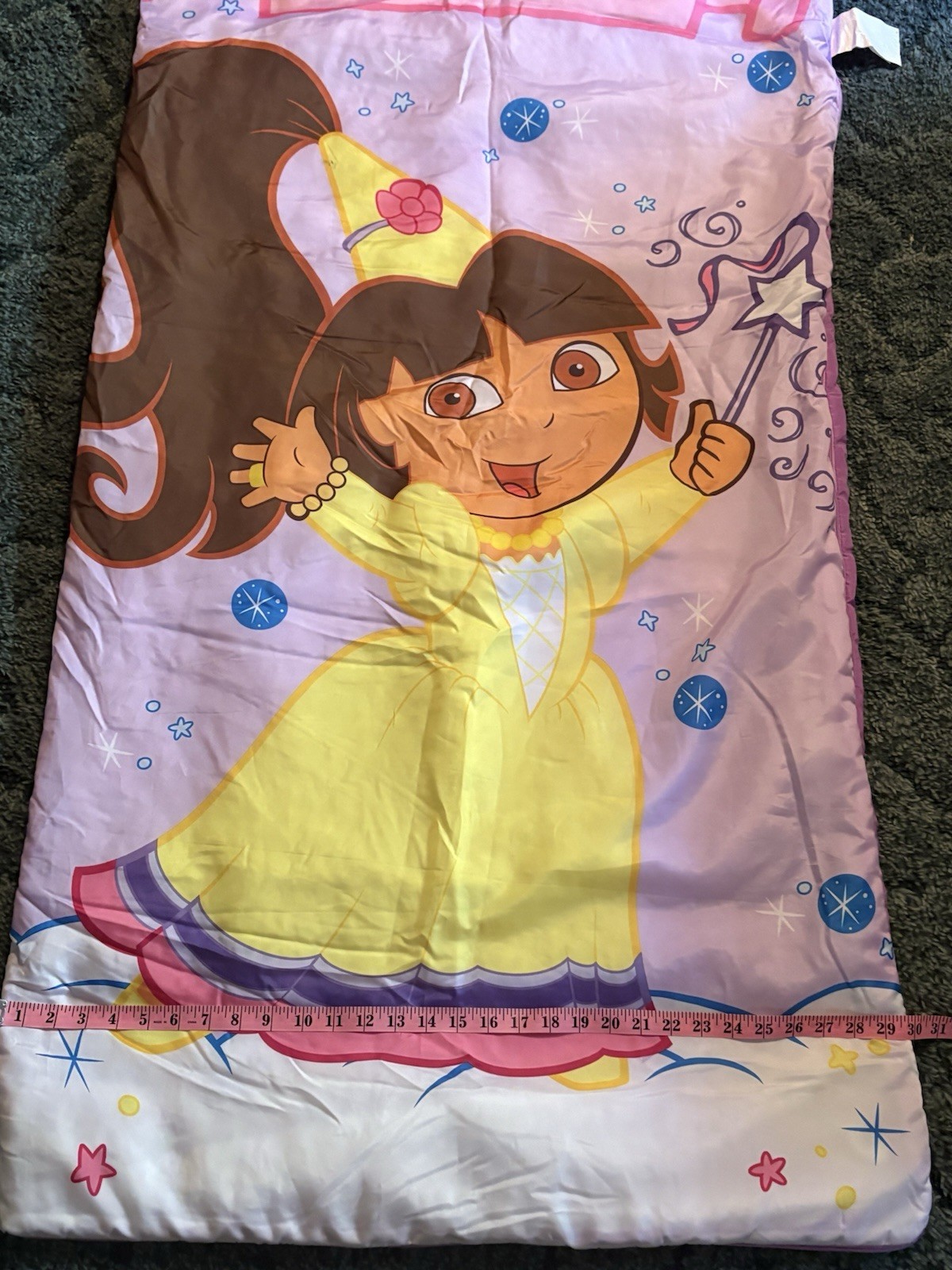 Dora The Explorer VTG Sleeping Bag True Princess Bright Colors 30 By 57 E