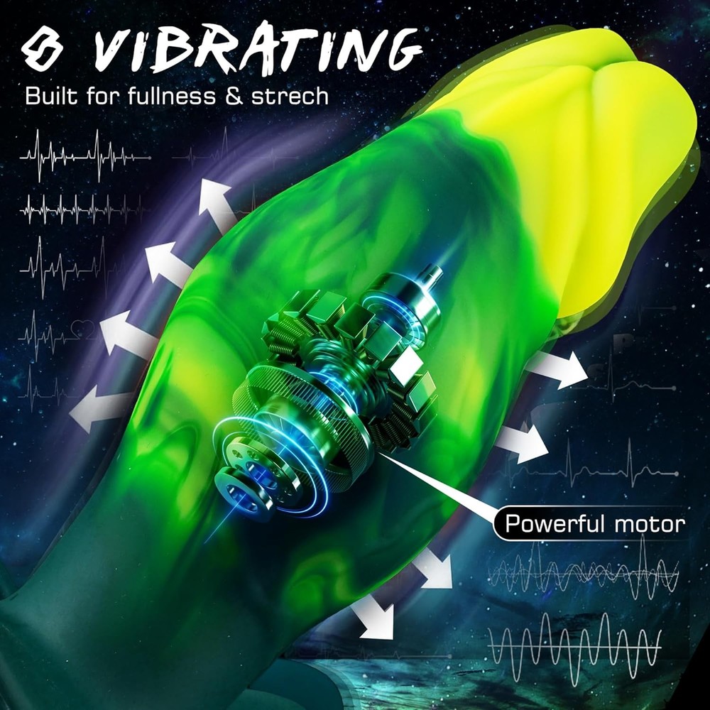 6.5" Vibrating Butt Plug Large Buttplug, Vibrating Anal Plug Prostate Massage An