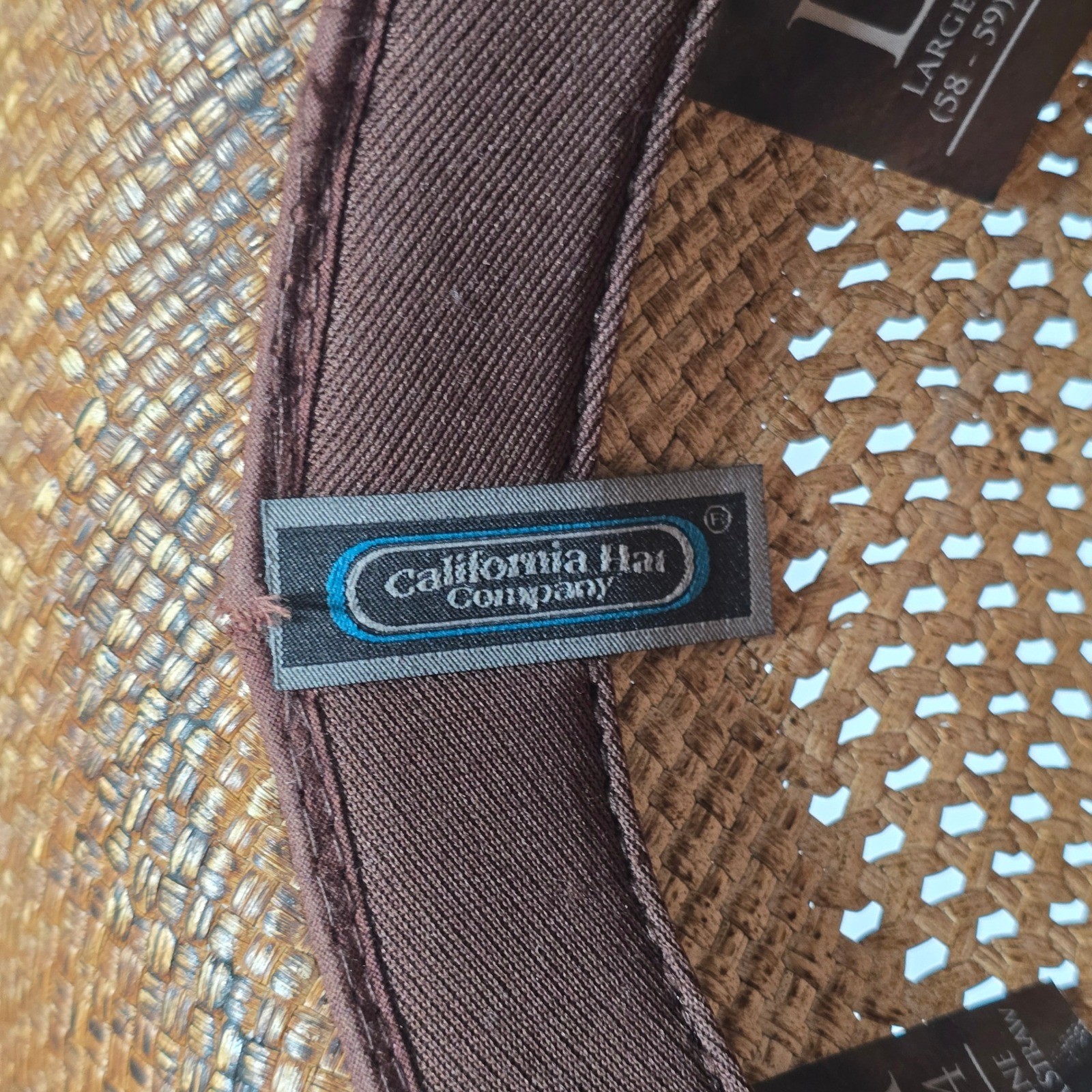 Stampede Hats Darling Cowboy Hat Tequilla Straw Size Large Brown Hearts Wings