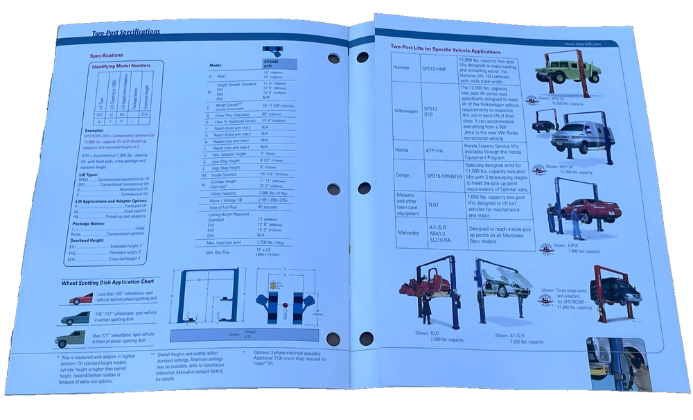 Rotary - Two-Post Professional Automotive, Catalog