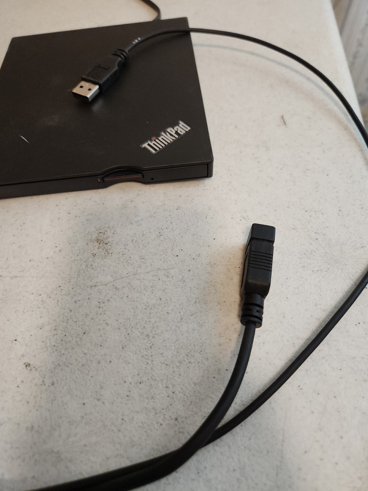 Lenovo ThinkPad Ultra Slim USB DVD Burner DVD-RW Recorder Portable /w Splitter