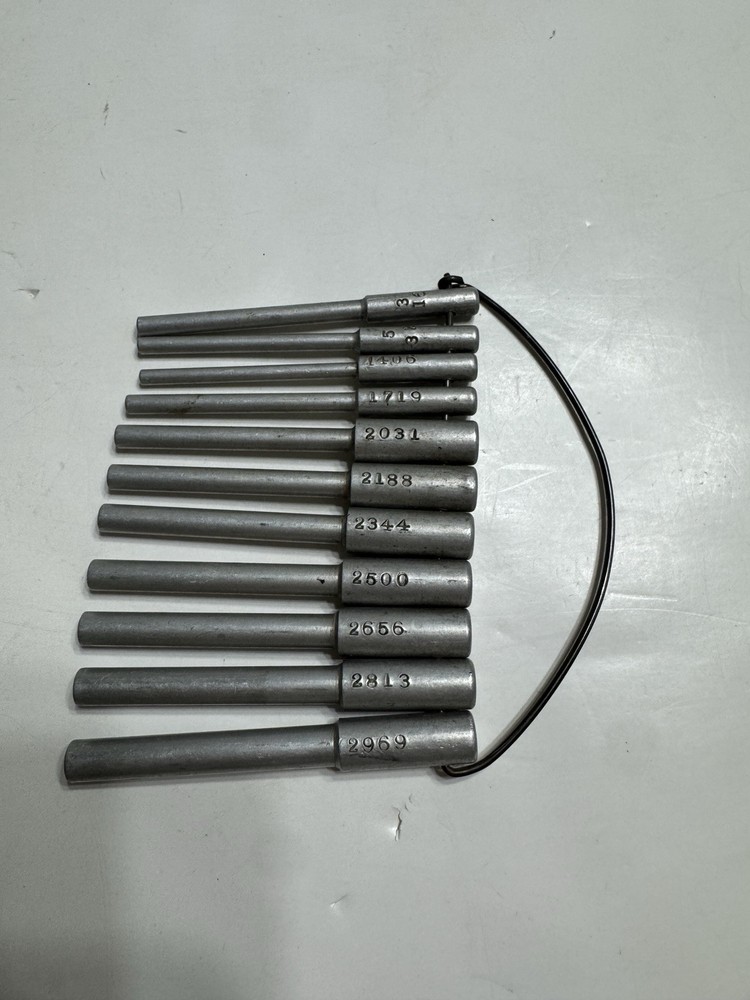 Numbered Drilling Tools Set Vintage