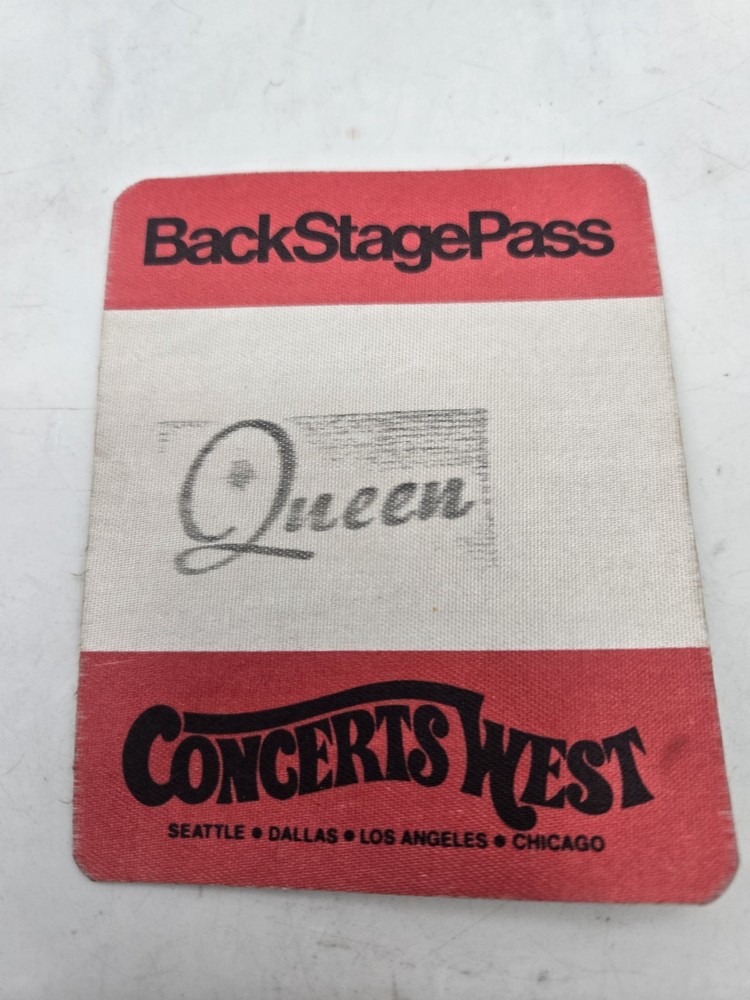 Queen Original Tour Backstage Concert Pass Concerts West