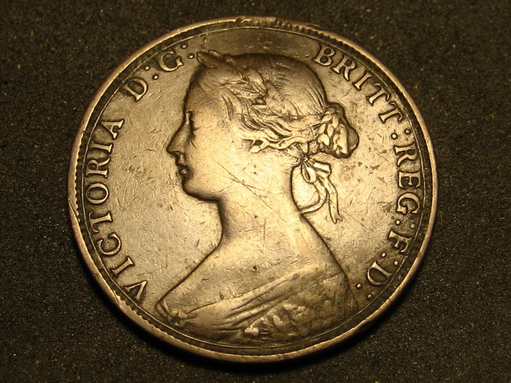 1864 Small 6 Nova Scotia One Cent