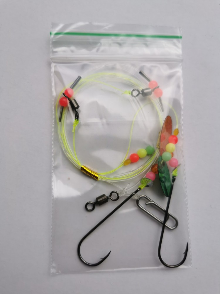 1x 2 hook flapper Sea rig Amnesia & Koike classic hooks