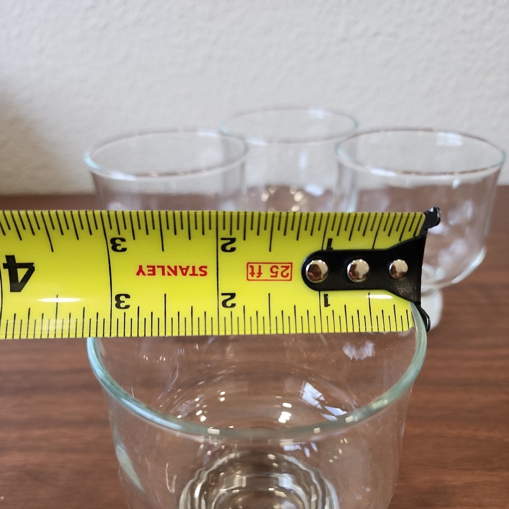 Aurora by Tuscany Crystal Solid Base drinkware Stackable Rocks Glasses MCM