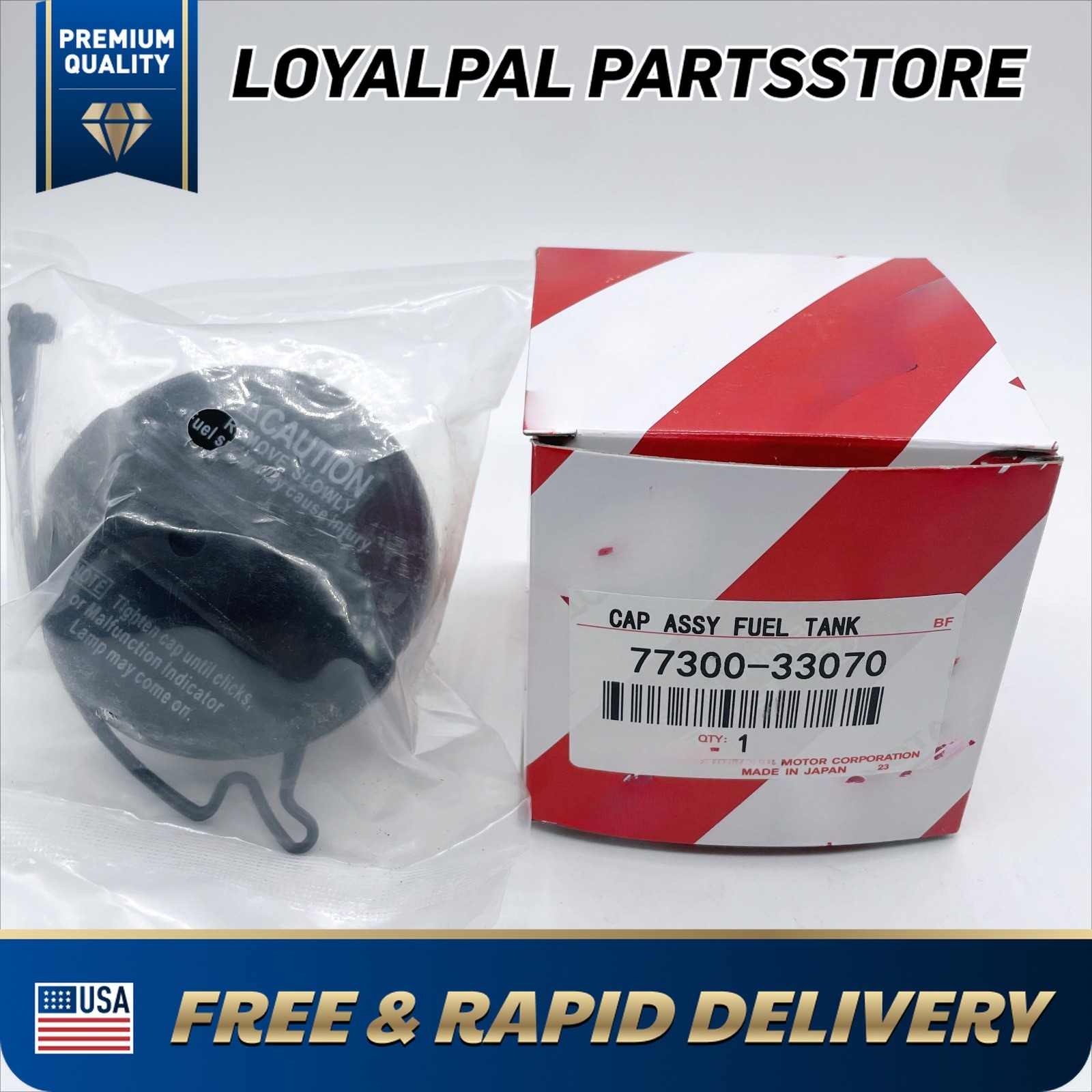 New Fuel Tank Gas Cap Assembly 77300-33070 For Toyota Lexus Corolla 77300-47010