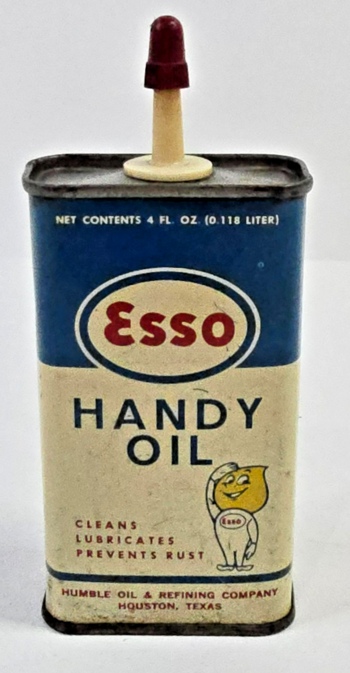Vintage ESSO Handy Oil Tin Advertising Oil Can  S100a