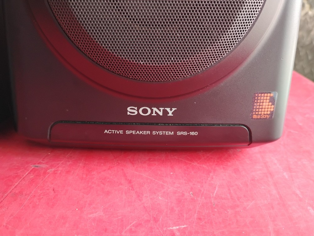 SONY SRS-160 Active Computer Speakers Tested Working