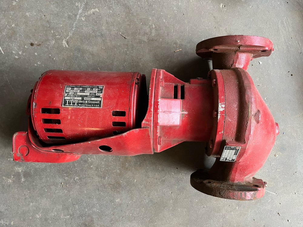 Bell & Gossett 3” Three Phase 3/4 HP Pump
