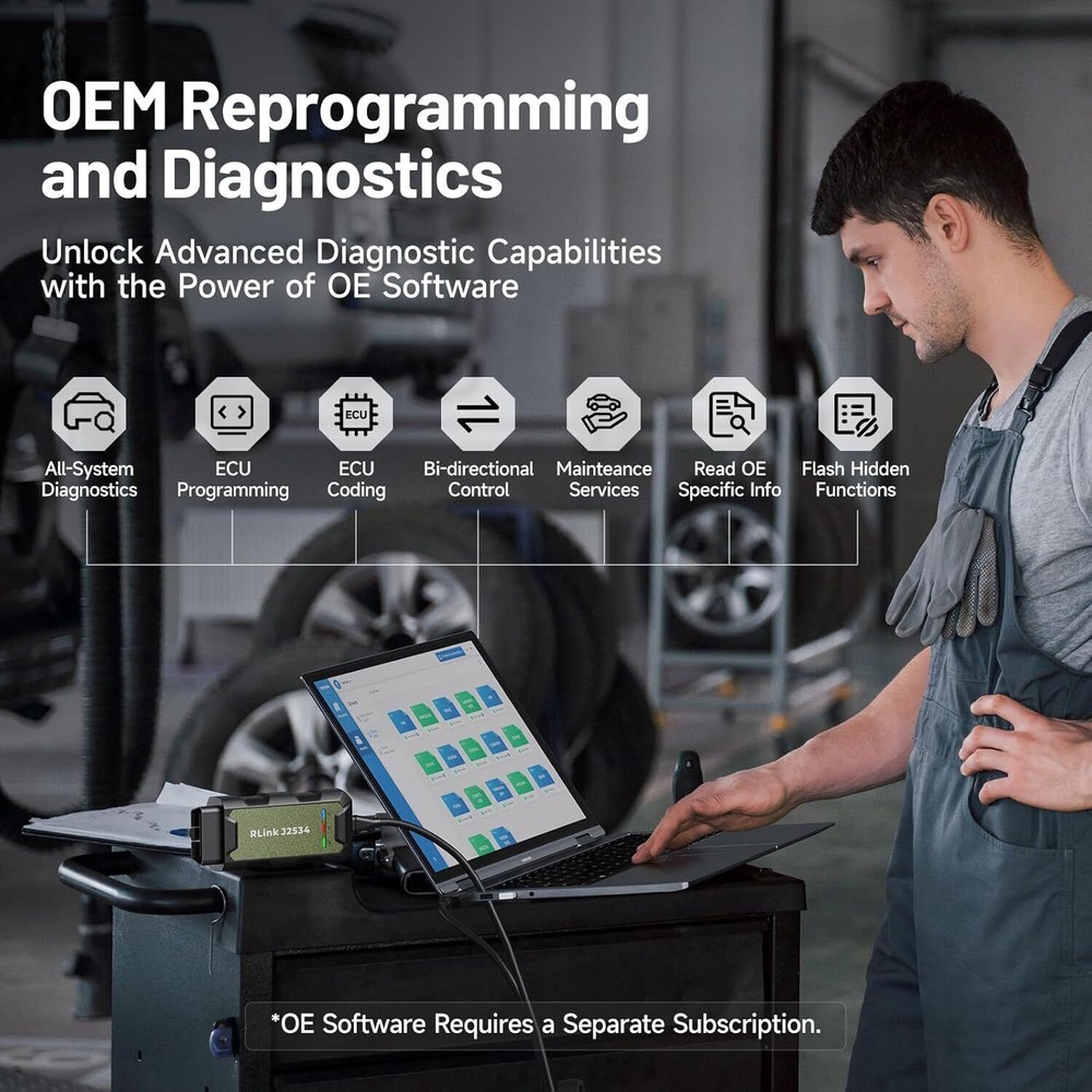 2025 TOPDON RLINK J2534 Pass-Thru Programmer OEM Reprogramming Tool
