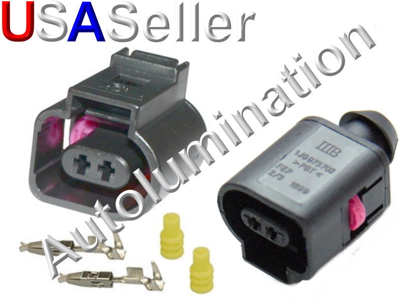 Audi VW Connector Ambient Temp Sensor Washer Spray Nozzle AC Compressor