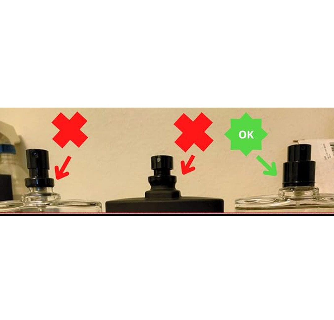 Creed Aventus Replacement Cap – Round Black Plastic with Silver Top