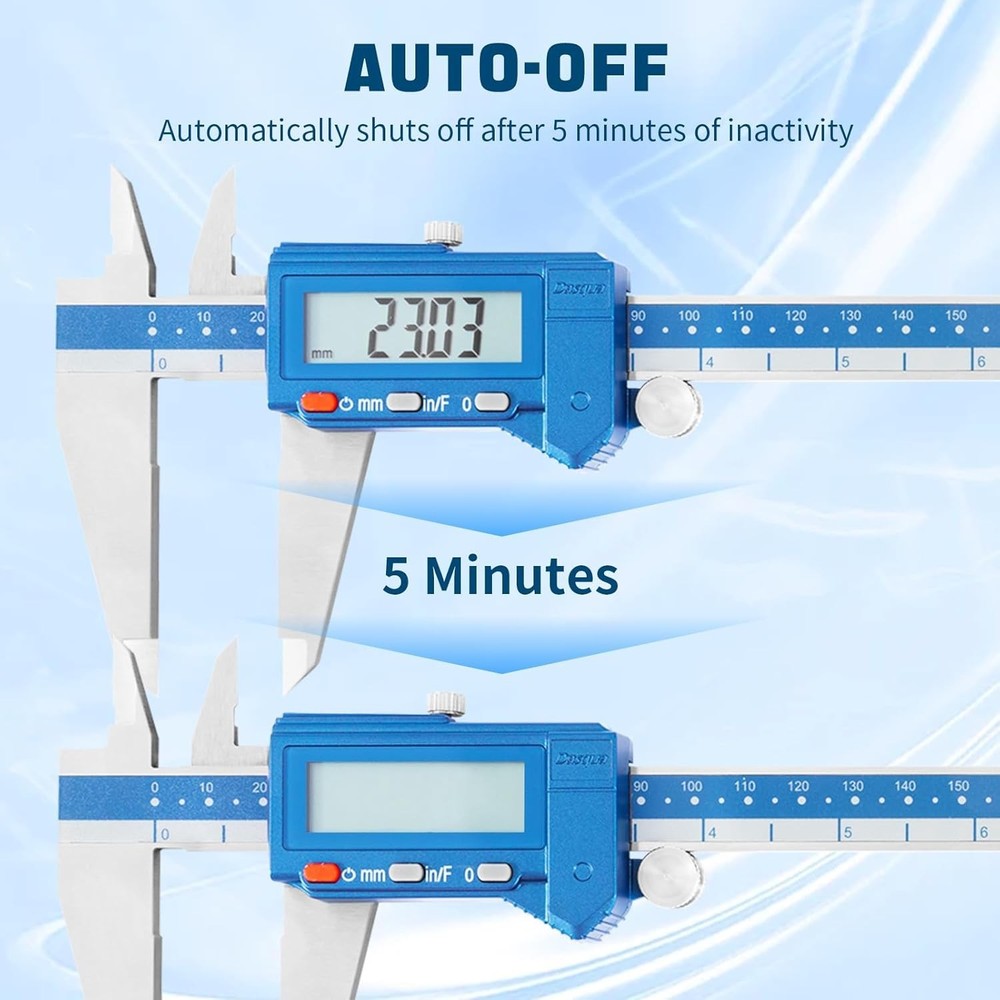 Precision Measuring Tool: 12" Digital Caliper with LCD Display and Storage Case
