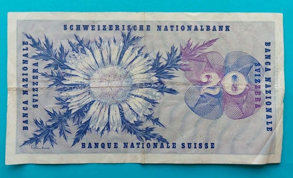 1969 Switzerland 20 francs
