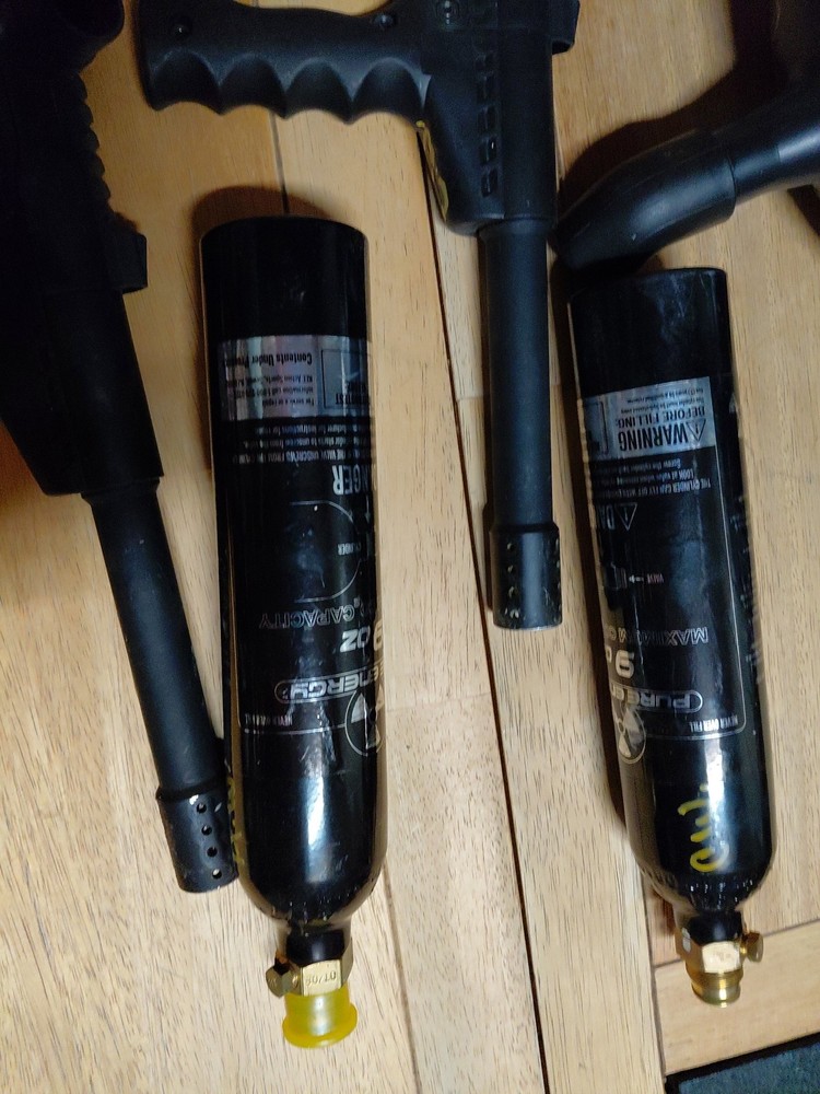 2 Brass Eagle Paintball Guns With Extras