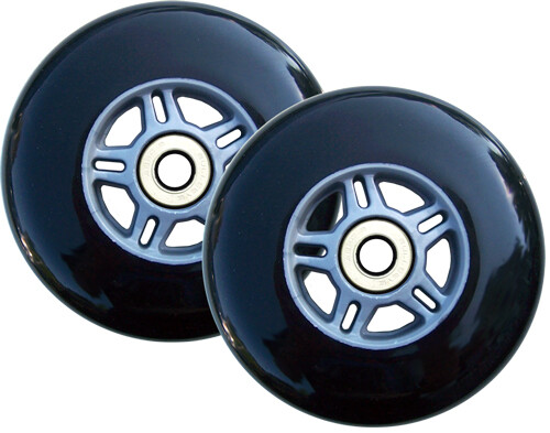 2 100mm BLACK Replacement WHEELS for RAZOR SCOOTER