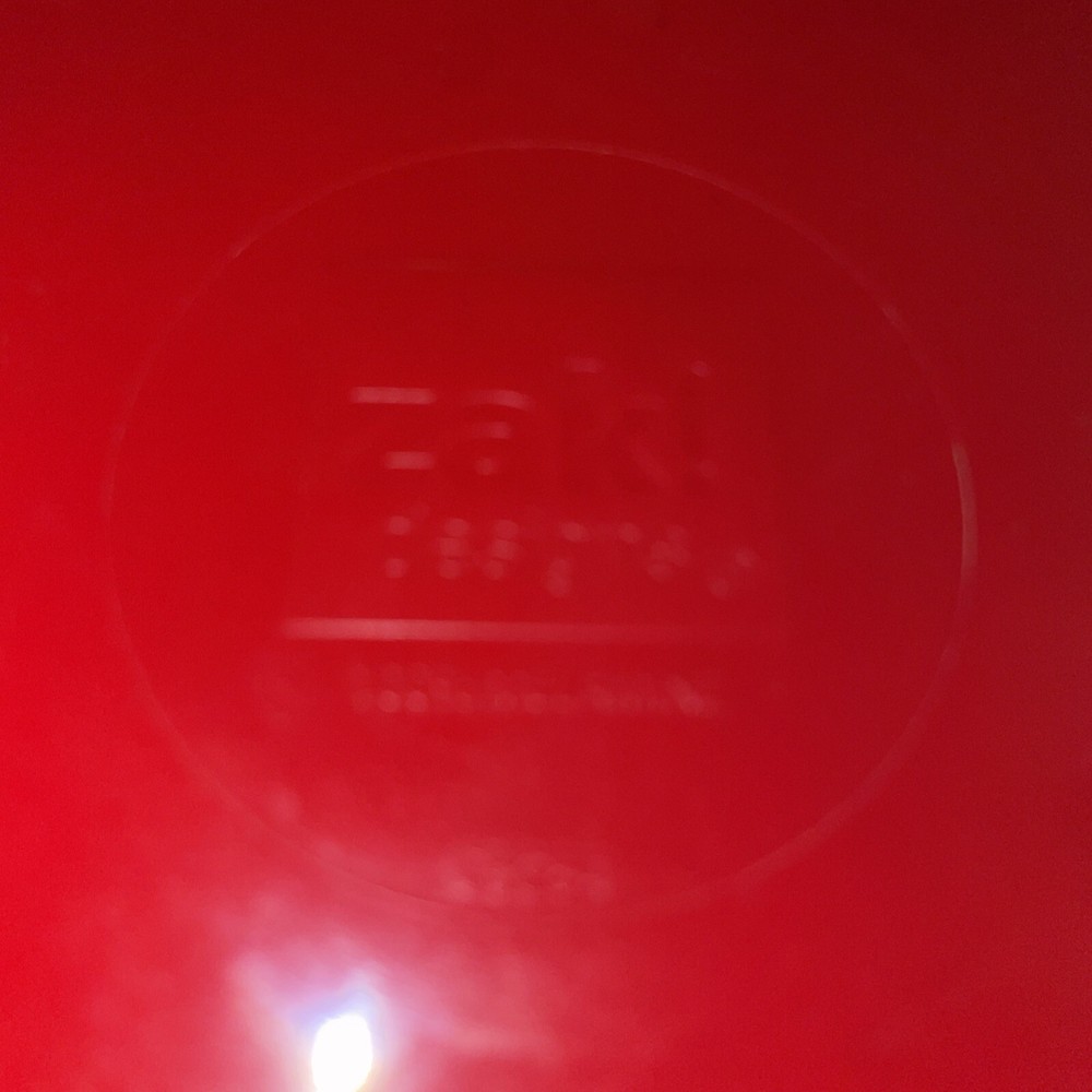 ZAK DESIGNS RED ROUND PLATTER WITH SEPERATE DIP SECTION 100% MELAMINE