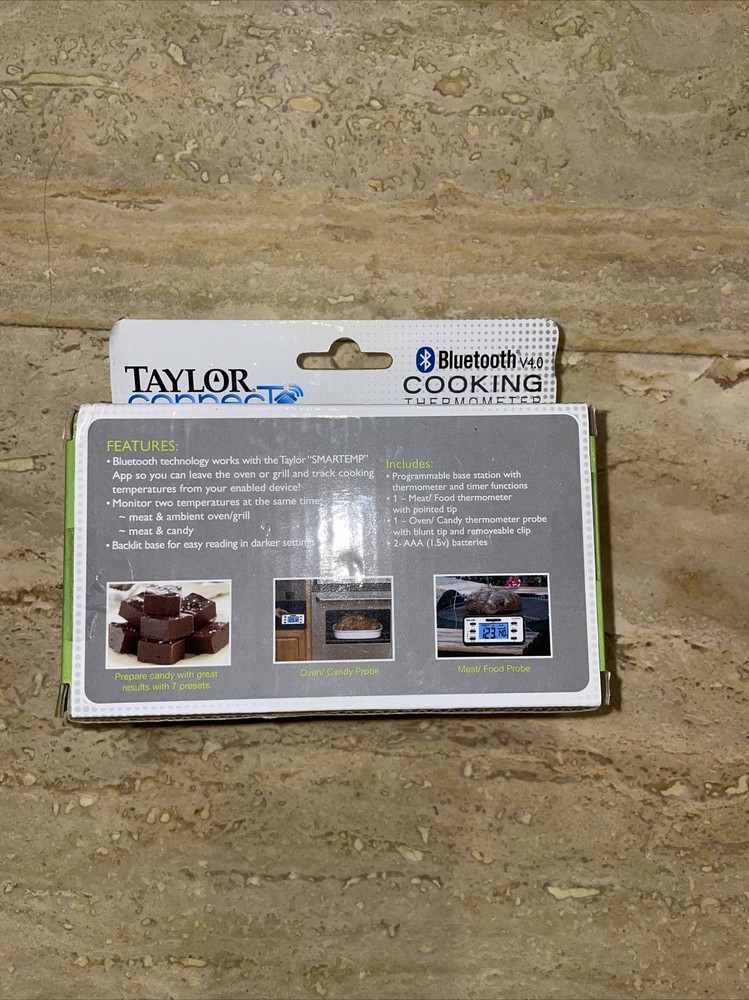 Taylor Kitchen Cooking Timer Bluetooth Smart Thermometer Countdown Digital