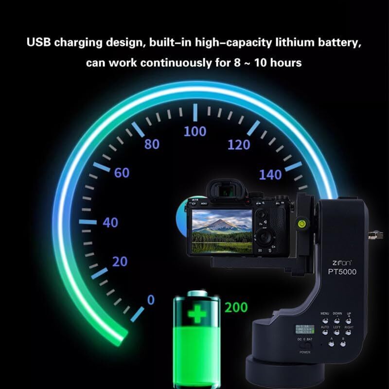 ZIFON PT5000 360 Auto Motorized Rotating Panoramic Head Stabilizer Camera DSLR