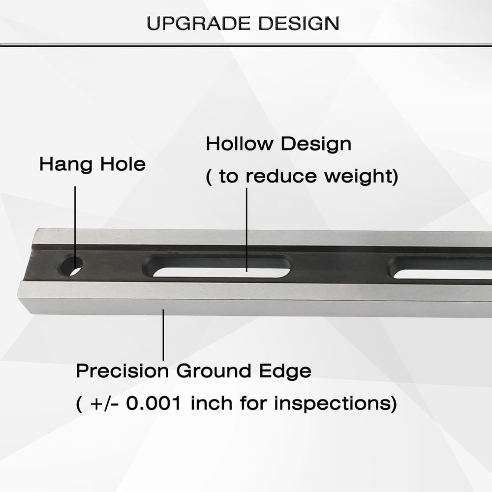 Precision steel straight edge tool for engine blocks